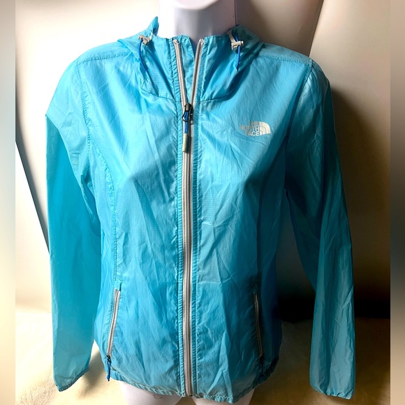 The North Face Jackets & Blazers - WOMEN'S THE NORTH FACE CYCLONE TEAL WINDBREAKER COAT JACKET HOODIE Size XS